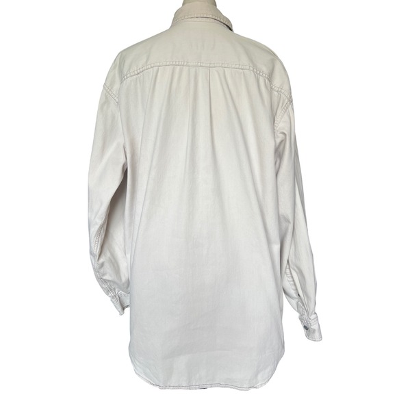 Levi's Vintage Large Button Down Shirt Men's Long Sleeve Tan Casual Workwear - Picture 2 of 9